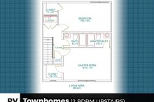 Floorplan: PV Townhomes 2 Bdrm Upstairs